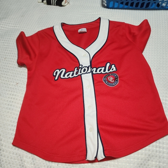 LADY SLUGGER GENUINE MERCHANDISE EUC WM SZ MEDIUM WASHINGTON CAPITOLS TEAM SHIRT - Picture 2 of 7